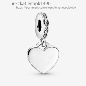 Pandora Engravable Heart Tag Dangle Charm|Pendant